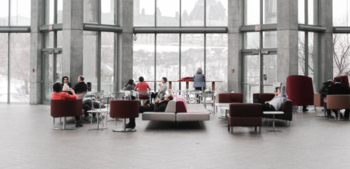 a business lounge